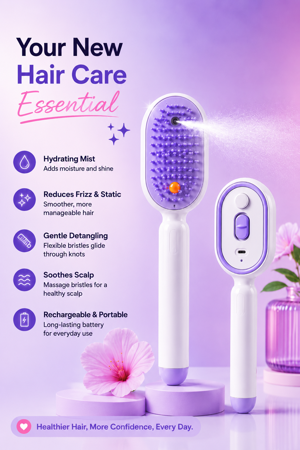 HydroGlow™ Hydrating Mist Brush