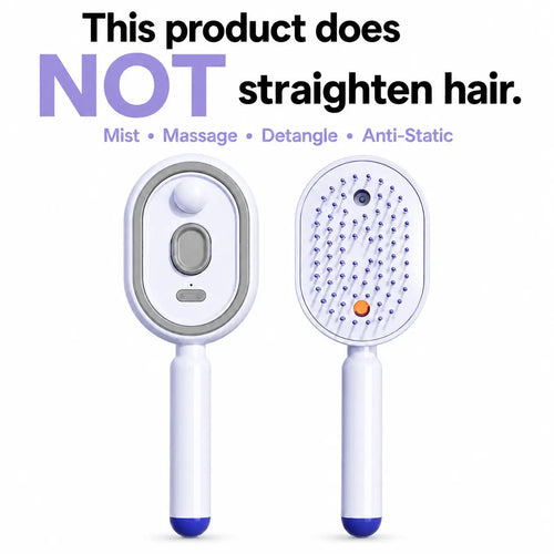 Revitalize Your Hair with the Electric Spray Air Cushion Massage Comb - Self-Cleaning, Anti-Tangle, and Anti-Static for Effortless Frizz Control!
