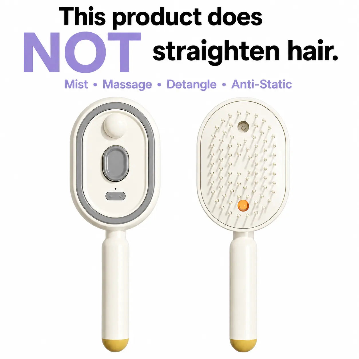 Revitalize Your Hair with the Electric Spray Air Cushion Massage Comb - Self-Cleaning, Anti-Tangle, and Anti-Static for Effortless Frizz Control!